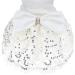 FLAdorepet Sparkling Rhinestone Dog Wedding Party Dress Tutu Skirt Luxury Lace Bow Dress Bride Costume For Small Dog Pet Apparel (S White) S White - Buy Online on SooperMarket.com