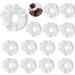 15pcs hair tie strong hold white headband for batik elastic hair bands made of cotton ponytail brackets hair tanks hair belt hair accessories (white)