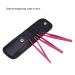 3-Piece Stainless Steel Tweezers Set - Flat Lace & Sloping Tips for Eyebrows & Facial Hair Removal - Rose Red - Perfect for Home & Gift - Buy Online on SooperMarket.com