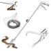 GMStahlei 60" and 47" Snake Tongs Professional All-Aluminum Alloy Snake Tong Reptile Grabber Rattle Snake Catcher Wide Jaw Handling Tool with Lock Snake Bag is Also Included (60") 60 Inches