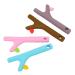 Silicone-baby bite ring toys baby-bite ring straw in food quality flexible chewy 4 pieces for toddlers for massage chewing gum