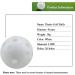 FUNZON Practice Golf Balls 25 Pack - Lightweight Plastic Airflow Hollow Balls for Driving Range & Swing Training - Indoor/Outdoor Use - White - Buy Online on SooperMarket.com