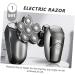 5 Sets Electric Shaver for Men - Rechargeable Waterproof Portable Travel Razor with 6 Heads & Beard Trimmer - Buy Online on SooperMarket.com