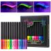 Neon Liquid Eyeliner Set 12 colors UV Glow Matte Eyeliner waterproof and wiped durable colorful fluorescent for everyday use and Halloween Christmas
