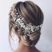 Easedaily Silver Flower Leaf Bridal Hair Vine Headpiece with Pearls - Wedding Hair Accessories for Women and Girls - Buy Online on SooperMarket.com