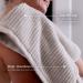 LUXOME Plush Performance Oversized Bath Sheet Set | 36 x 70 | Highly Absorbent - Oyster (Tan) | 2-Piece Set - Buy Online on SooperMarket.com