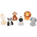 Personalised Animals Cake Toppers Set Edible Panda Lion Zebra Elephant Giraffe Monkey Decorations with an Edible Glue Set of 5 - Buy Online on SooperMarket.com