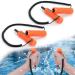 Retractable Ice Awls, Ice Picks Kit, Ice Fishing Safety Picks Tool Ice Breaking Accessories Set Portable Emergency Gear Fit for Skating, Sled, Walking On Ice, Flexible Tip Protective Cover Design 2p color