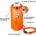 T6 20L Swim Buoy Dry Bag - Waterproof Safety Float for Water Sports and Camping - Orange - Buy Online on SooperMarket.com