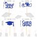 JINGLING Graduation Cake Toppers 24 Piece Graduation Cupcake Toppers Glitter Class of 2023 Graduation Caps Cupcake Picks for Party Cake Decorations Blue - Buy Online on SooperMarket.com