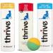 thrive 100% Real Cat Treats - Pack of 3 (Tuna and Chicken and White Fish) and free toy ball