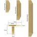 Cupboard Handles Copper Knobs 2Pack Gold Drawer Knobs Zinc Alloy Pull Handles Decorative Furniture Pull Knobs Bedroom Wardrobe Door Pulls for Kitchen Cupboard Cabinet with Screws 250mm(9.8in) ((Size 140mm(5.5in) - Buy Online on SooperMarket.com