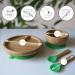 Love Earth Bamboo Baby Weaning Set - 5 Piece Eco-Friendly Set for Babies 3 Months to 6 Years - Green - Buy Online on SooperMarket.com