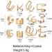 Diarypiece 12 Pcs Retro Advanced Sense Ear Bone Clip Without Pierced Metal Ear Cuff Jewelry Metal alloy - Buy Online on SooperMarket.com