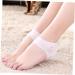 minkissy 3 Pairs Silicone Socks for Dry feet Silicone Heel Sleeves Sock Heel Protectors high Heel Sleeve Shoe Filler Foot moisturizing Socks Heel Support Foot Socks Comfortable White - Buy Online on SooperMarket.com