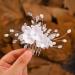 IYOU Princess Wedding Hair Combs White Flower Headpiece Pearl Bridal First Communion Hair Accessories for Girls - Buy Online on SooperMarket.com