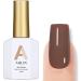 AILLSA Brown Gel Nail Polish 15 ML - Coco Color Dark Brown Varnish for Salon & Home Use - Buy Online on SooperMarket.com