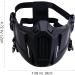 Airsoft Half Face Mask - Creative Protective Outdoor Game Costume Mask (Black) - Buy Online on SooperMarket.com