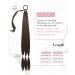 REECHO DIY Braid Ponytail Extension | Long Straight Synthetic Hair Wrap Around Ponytail in Dark Chocolate Brown - 34Inch | For Women -150g - Buy Online on SooperMarket.com