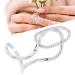 Fingernail Opening Rings Nail Decoration Finger Tip Rings Adjustable Fashionable Fingernail Jewelry Decorations Fingernail Protective Fingernail Opening Ring BandsRings(3048 Platinum)