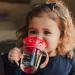 Nuby 360 Edge 2 Stage Drinking Rim Cup with Removable Handles & hygienic Cover: 8 Oz/ 240 Ml  12M+  Red (80660)