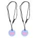 Chew Collar Easy to Clean Healthy Growth Portable Sensory Chew Collar 2 Pcs for (Sky Blue)