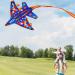 Large Flerigh Plane Kite for Kids and Adults | Easy to Fly & Assemble | Ideal for Beginners & Professionals | Beach & Outdoor Activities | Ages 4-12 - Buy Online on SooperMarket.com