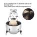 Premium Stainless Steel Shaving Brush Set - Beard Brush Holder Stand & Soap Dish | International Shipping - Buy Online on SooperMarket.com