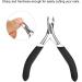 Stainless Steel Nail Cutter for Strong Nails and Cuticles - Black Manicure Tool - Buy Online on SooperMarket.com
