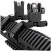 GOTICAL 45 Degree Offset Flip Up Sight - Low Profile Design Front and Rear Flip Up Sights in Black - Buy Online on SooperMarket.com