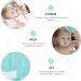 TOYANDONA 1 Set Baby Hair Brush and Comb Set for Newborns and Toddlers Baby Massage and Scalp Brush Ideal for Baby Cradle Cap Baby Shower Registry Gift Blue - Buy Online on SooperMarket.com