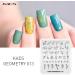 KADS 5pcs Nail Stamp Plates Set - Unique Irregular Geometry Patterns for Nails Art Stamping - Buy Online on SooperMarket.com