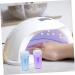 IMIKEYA 2 Sets Nail Stamp Girls Suit Nail Art Stencils Pro Tools Silicone Manicure Art Stamper Gel for Nails Manicure Kit Jelly Stamper Clear Fully Transparent Silica Gel Aurora 6.5X3X3CM Purple Blue - Buy Online on SooperMarket.com