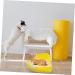BELLIFFY Box Rabbit Toilet Ferret Litter Sand Bath for Hamsters Dwarf Hamster Toilet Bunny Potty Rat Plastic 25X19X10CM Yellow - Buy Online on SooperMarket.com