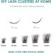 SISILILY Lash Extension Kit - 120 Cluster DIY False Eyelashes with Bond, Seal, Glue, Tweezers - C D Curl 10/12/14/15/16mm (DM28-mix) - Buy Online on SooperMarket.com