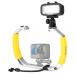 Movo DiveRig2 XL Diving Rig Bundle with Waterproof LED Light - Compatible with GoPro HERO, HERO5, HERO6, HERO7, HERO8, HERO9, HERO10 and Waterproof Action Cam - Scuba Accessories for Underwater Camera