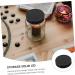 IMIKEYA 16pcs Mason Jar Lids Mason Bottle Lid Canning Jar Caps Sealing Caps Glass Jar Top Metal Lids Black Regular Mouth Mason Jar Lid Bulk Jars Canners for Tinplate Glass Bottle One Body 7.00X7.00X1.50CM Black - Buy Online on SooperMarket.com