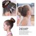 WACURRENTHYD Hair Donut Bun Maker 2PCS - Medium 3 Inch Black Chignon Doughnut Shaper for Short & Thin Hair - Buy Online on SooperMarket.com