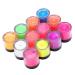 Fluorescent Powder Set - 12 Colors Glow in the Dark Nail Art & Party Decoration | DIY Phosphorus Manicure Accessories for Halloween - Buy Online on SooperMarket.com