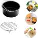 Cabilock 1set Air Fryer Accessories BBQ Rack Air Fryer Pot Accessories Baking Rack Cake Rack Stainless 5pcs - Buy Online on SooperMarket.com