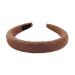 axy Headband with Fabric Padded Beautifully Elegant Headband Women's Headband Hair Accessories HRK12 (Brown)