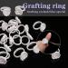 Limko Glue Rings 100PCS Cute Triangle White Glue Cups for Lash Extensions - Makeup Cup for Eyelash Glue Holder - High-Quality Supplies - Buy Online on SooperMarket.com