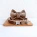 Personalized Cat Collar with Engraved Name & Phone Number for Small Pets | Brown | Bell Included - Buy Online on SooperMarket.com