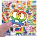 Rainbow Gay Pride Heart Frogs Animal Stickers - 50 PCS LGBT Equal Love Decor Decals for Water Bottle, Bike, Skateboard | LGBTQ Pride Collection - Buy Online on SooperMarket.com