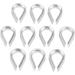 10Pcs 1/8 Wire Rope Chain Thimble for Boat Rigging | 316 Stainless | Anchor & Splicing Tool - Buy Online on SooperMarket.com