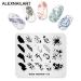 Chinese Style Nail Stamp Plate Set - 4 Origami Spring Designs for DIY Nail Art | Beijing Opera Templates - Buy Online on SooperMarket.com