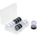 SINGER 30027 Class 66 Transparent Bobbins - 12 Black & White Threaded Bobbins - Buy Online on SooperMarket.com