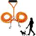 Tibapla Double Dog Leash - Padded Handles for Small Medium & Large Dogs | 10mm x 140cm | Durable Reinforced Design for Running & Training - Ideal for 2 Dogs Yellow - Buy Online on SooperMarket.com