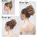 SARLA 2PCS Small Messy Hair Bun Scrunchies | Synthetic Updo Hair Extensions for Women - Ash Blonde - Buy Online on SooperMarket.com