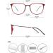 Koosufa Classic Retro Glasses Frames - Ultra Light TR90 Nerd Glasses for Men & Women - Thin Panto Style with Case - International Shipping Available - Buy Online on SooperMarket.com